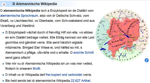 Alemannische Wikipedia | Digithek Blog